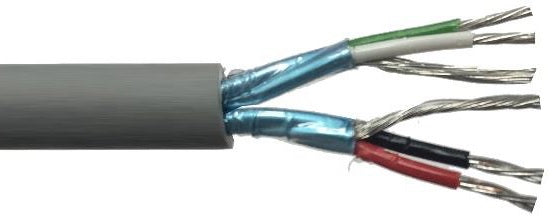 ISP2-20 2pr 20AWG Individual Foil Screen 600V Grey LSZH (9402)