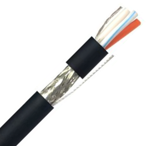 SFX/3106A 1pr + 1 Core 22AWG Overall Foil and Braided Screen 600V Black LSZH