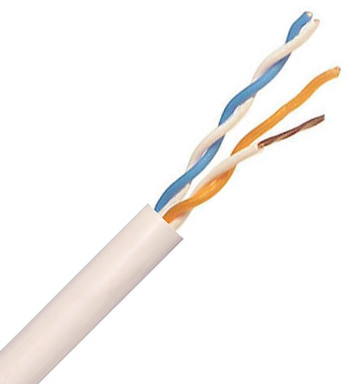 Budget CCS Telecom Cable White PVC