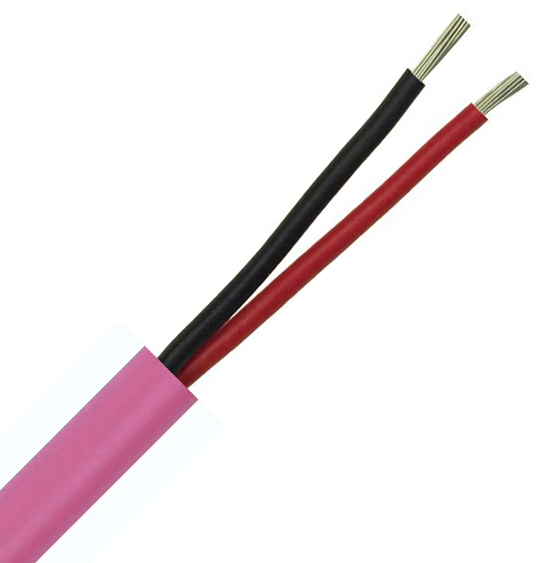 USP1-18 1pr 18AWG Unscreened 600V M-Bus Pink LSZH (9740)
