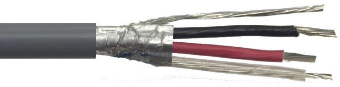 OSC3-18 3 Core 18AWG Overall Foil Screen 600V Grey LSF (8770)