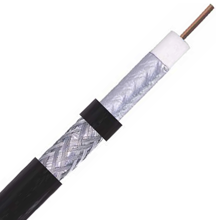 RG11 Coaxial 7/0.40 Black UV LSZH