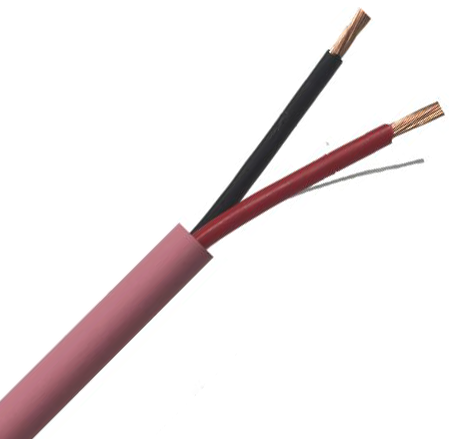 Speaker Cable 2 Core BC 30x0.25mm 16AWG Pink LSZH