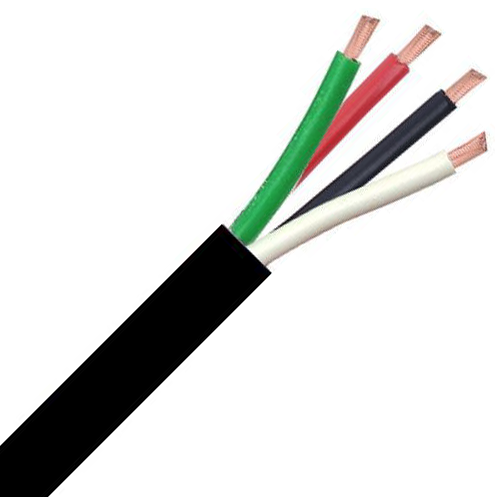 Speaker Cable 4 Core BC 30x0.25mm 16AWG Black PE