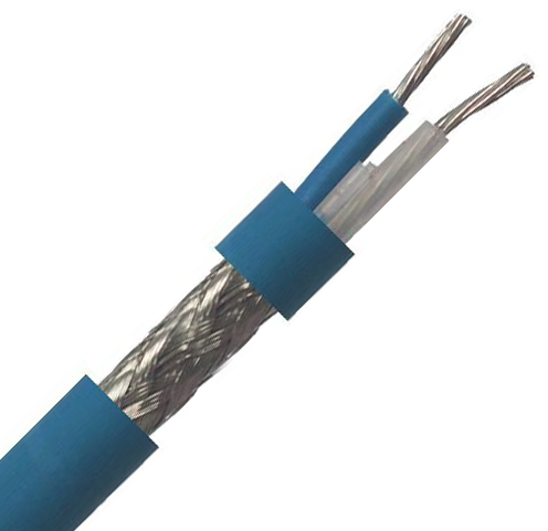 Twinaxial 272 2 Core 20AWG Overall Braided Screen 600V Blue LSZH (9272) 78ohm